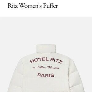 Frame Denim Cream Puffer Jacket